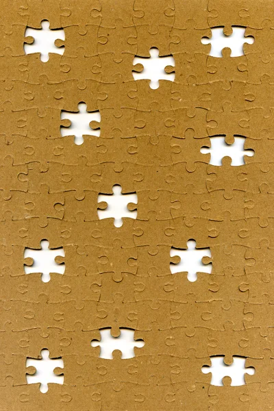 Puzzle with missing pieces — Stock Photo, Image