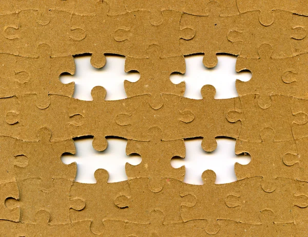 Puzzle con piezas que faltan — Foto de Stock