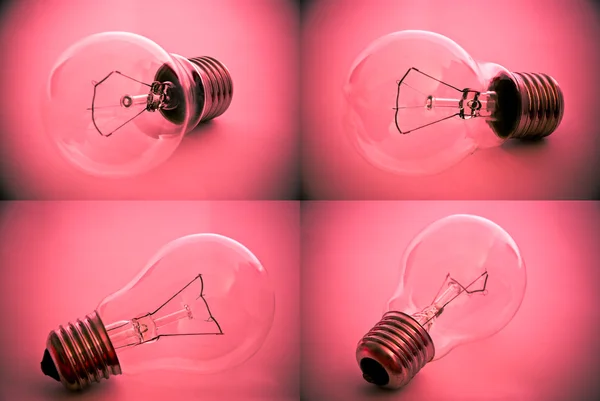 Collezione lampadina a colori — Foto Stock