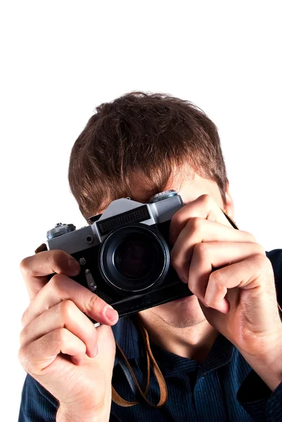 stock image Man with a camera