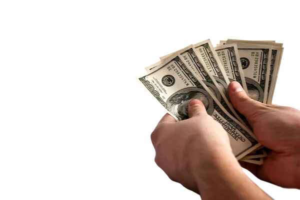 Dollars in a hands — Stock Photo, Image