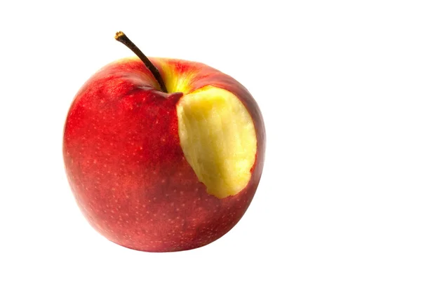 Biting apple — Stock Photo, Image
