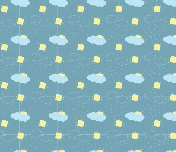 Weather conditions a seamless pattern — Stock Photo, Image
