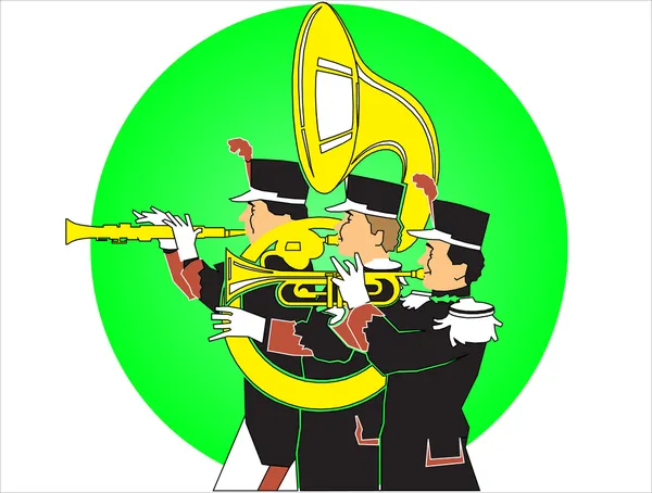 Marching band — Stock Vector