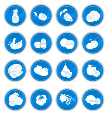 meyve simgeleri mavi ayarla