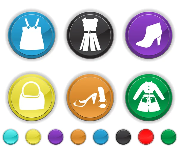 Cloths icons — Stock Vector