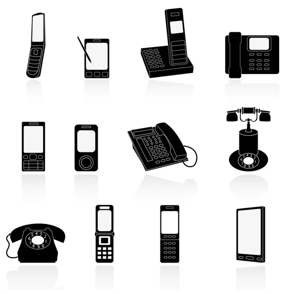 Телефон значок — стоковий вектор