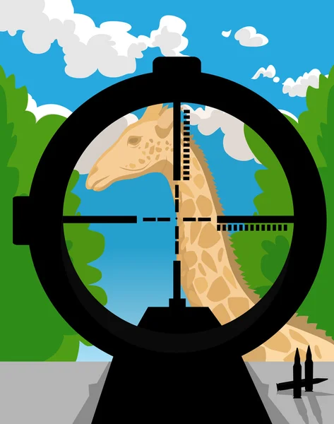 Safari-Jagd — Stockvektor