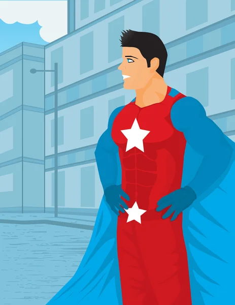 Süper kahraman — Stok Vektör