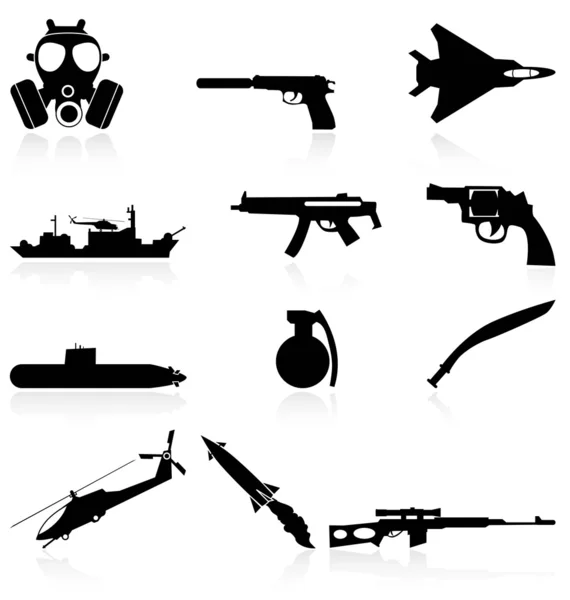 Armas de guerra — Vector de stock