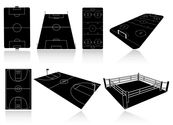 Terrain de sport — Image vectorielle