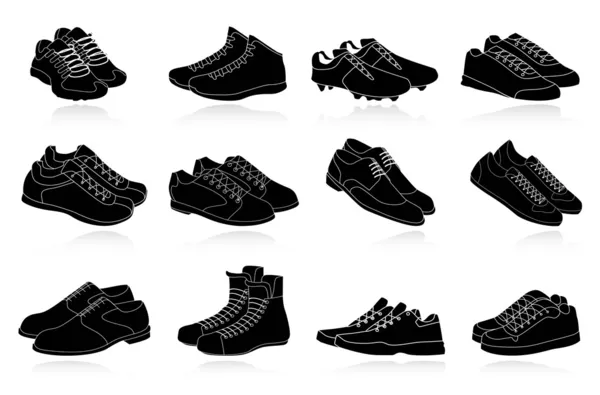 Ícones sapatos —  Vetores de Stock