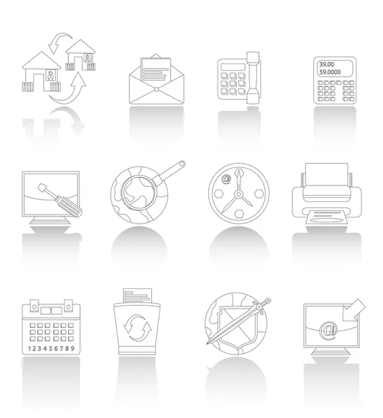 Computer icons — Stock Vector