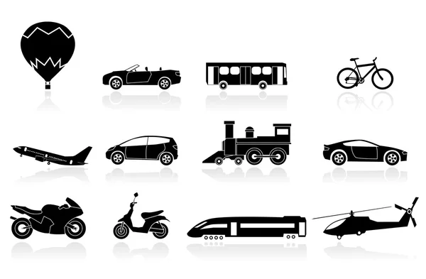 Ikoner för transport — Stock vektor