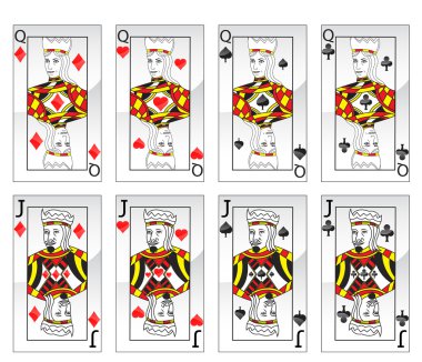 Poker cards clipart