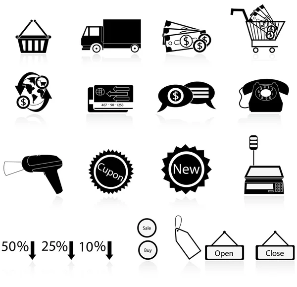 Commerce icons — Stock Vector