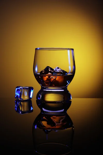 stock image Glass of whiskey