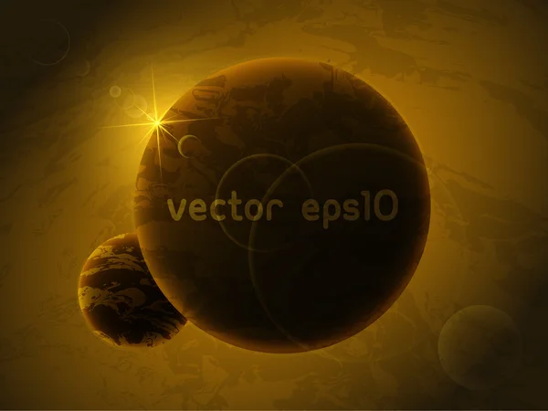 Planeta v hlubokém vesmíru — Stockový vektor