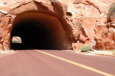 zion, kayalık tünel