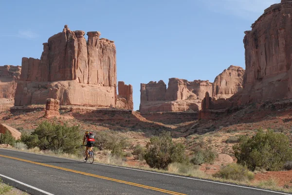 stock image Biking at Arches