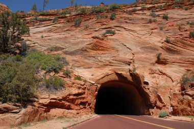 Zion Rocky Tunnel clipart