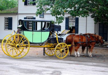 Horse Carriage in Virginia, MD USA clipart