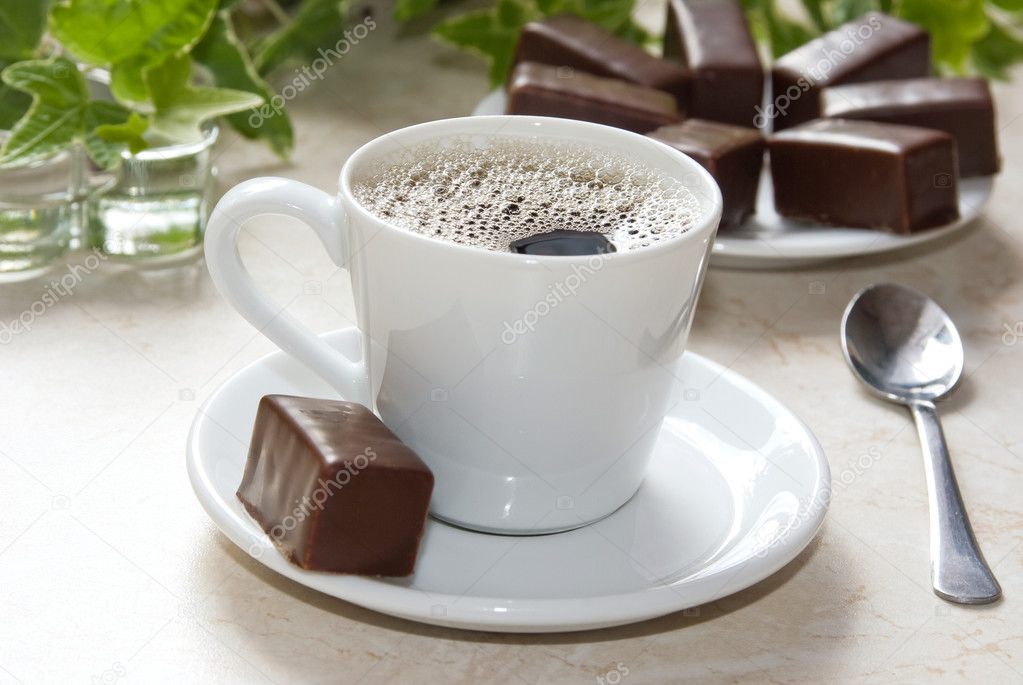 Cup of americano coffee, — Stock Photo © mazdan #5753303