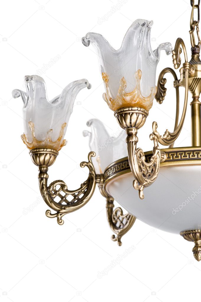 Classic chandelier isolated