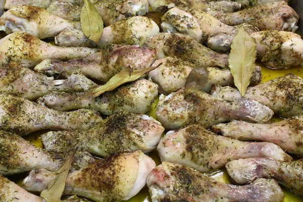 Muslos de pollomuslos de pollo — Stockfoto