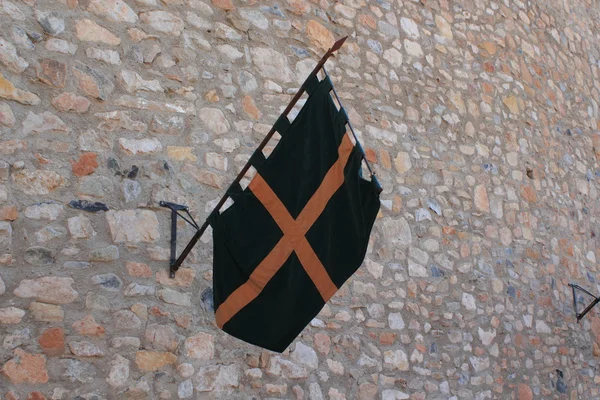 Mittelalterliche Flagge — Stockfoto