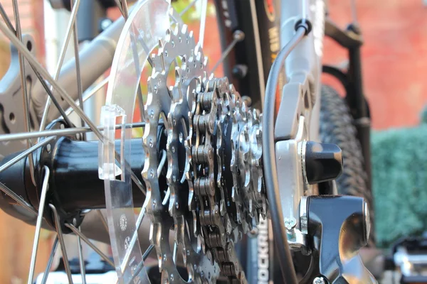 Roda dentada de uma bicicleta — Fotografia de Stock