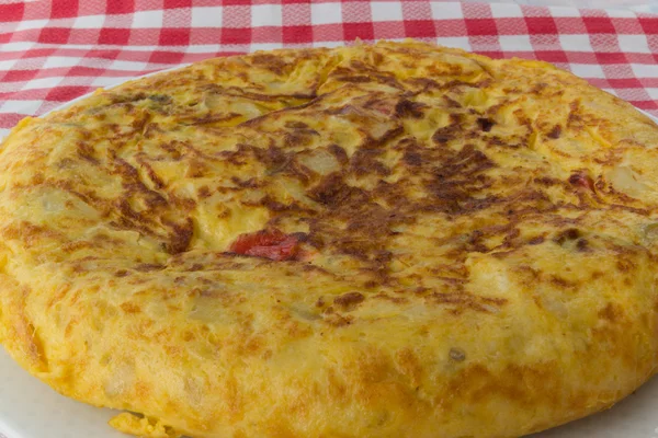 Brambor a cibule omeleta — Stock fotografie