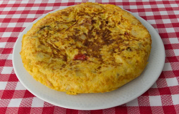 Potato and onion omelette — Stock Photo, Image