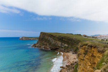 Beach in Cantabria, Spain clipart