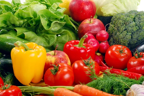 Sammansättning med råa grönsaker — Stockfoto