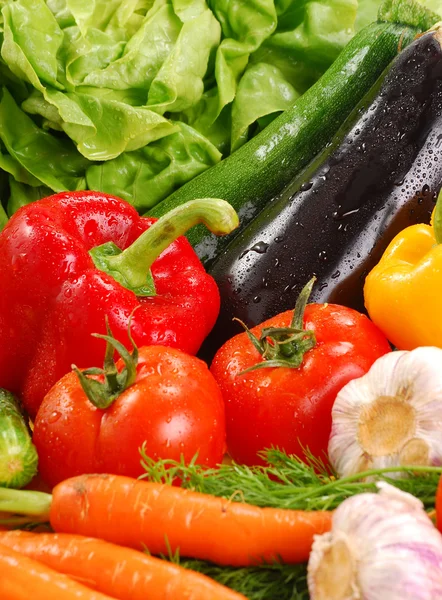 Composition with raw vegetables — Stock Photo, Image