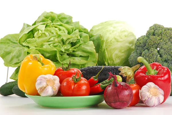 Composición con verduras crudas —  Fotos de Stock