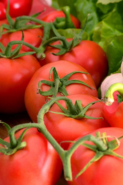 Samenstelling met verse tomaten — Stockfoto