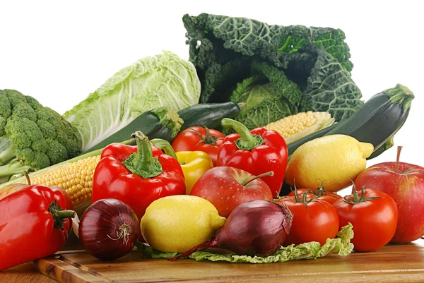 Složení se syrovou zeleninou — Stock fotografie