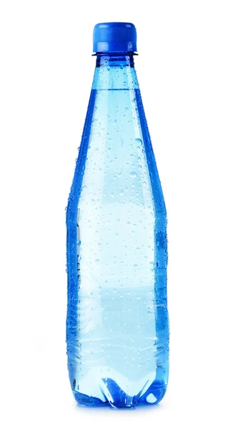 Polycarbonaat plastic fles mineraalwater geïsoleerd op wit — Stockfoto
