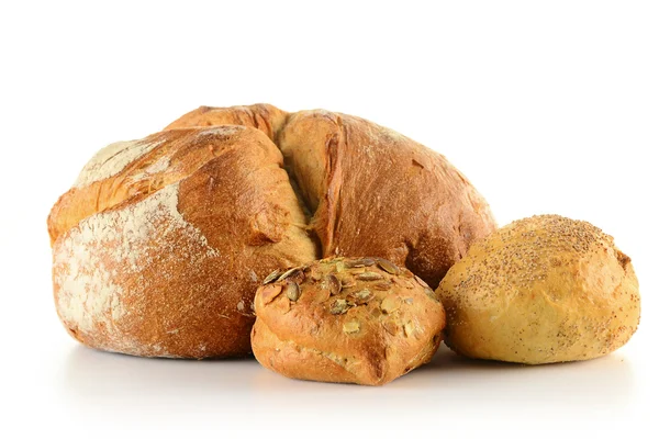 Összetétele, kenyér és zsemle — Stock Fotó