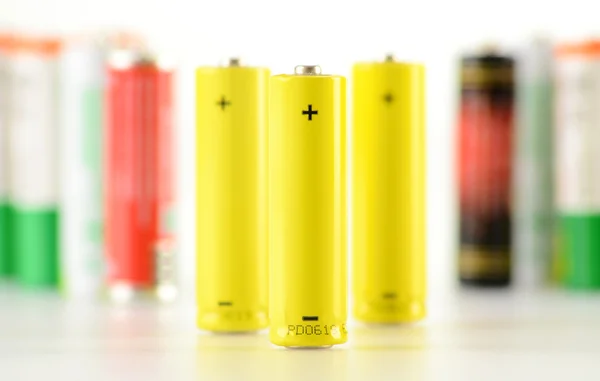 Baterii alcaline — Fotografie, imagine de stoc