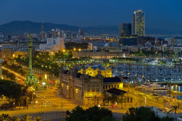 Panorama der stadt barcelona spanien — Stockfoto