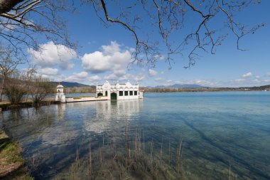 Lake Banyoles, Spain. clipart