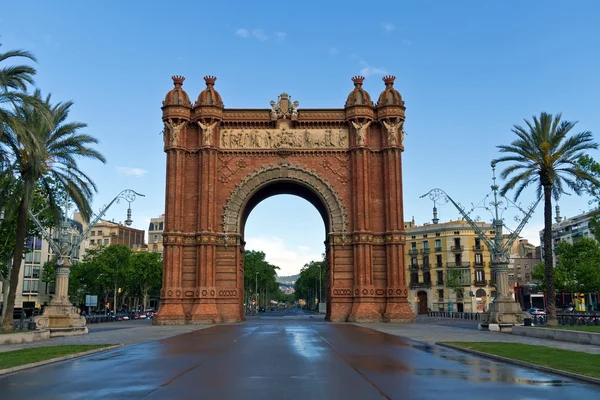 Triunfo del Arco de Barcelona España — Foto de Stock