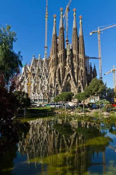 Detail façade sagrada familia barcelona Spanje — Stockfoto