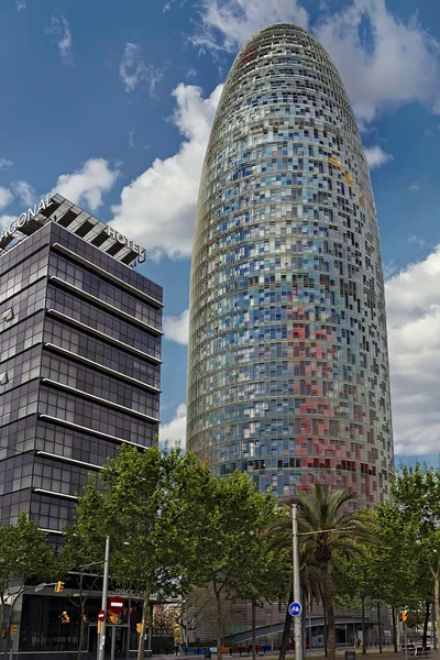 Torre agbar, barcelona spanien — Stockfoto