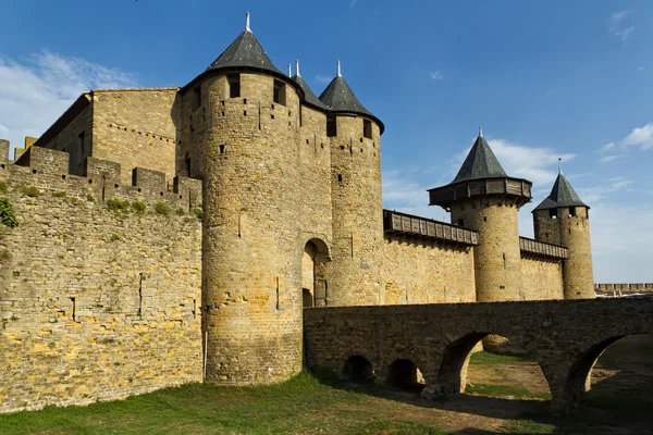 卡尔卡松，法国，教科文组织。城堡 — 图库照片