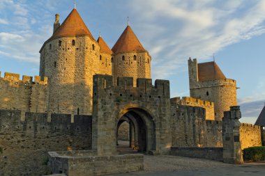 Carcassonne, Fransa, unesco. Castle