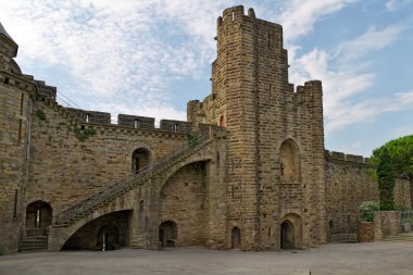 Carcassonne, Fransa, unesco. Castle